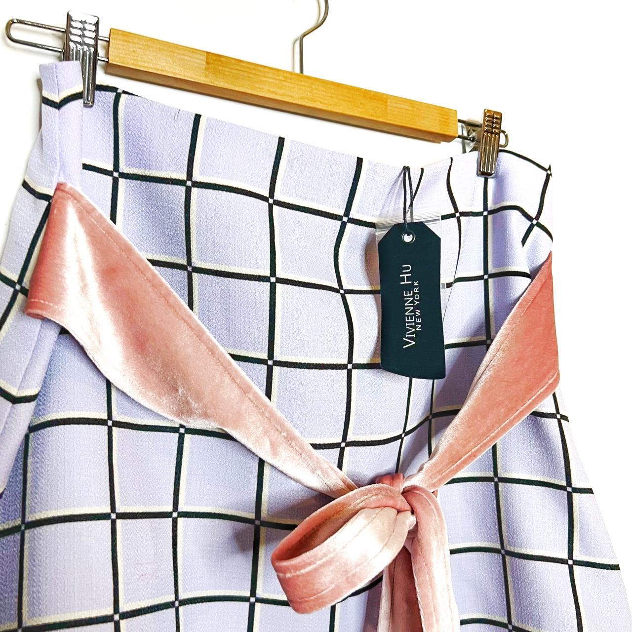 Vivienne Hu | NWT Purple Pastel Plaid Skirt