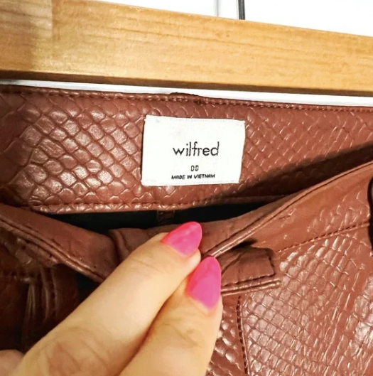 Wilfred | Brown Crocodile Pants