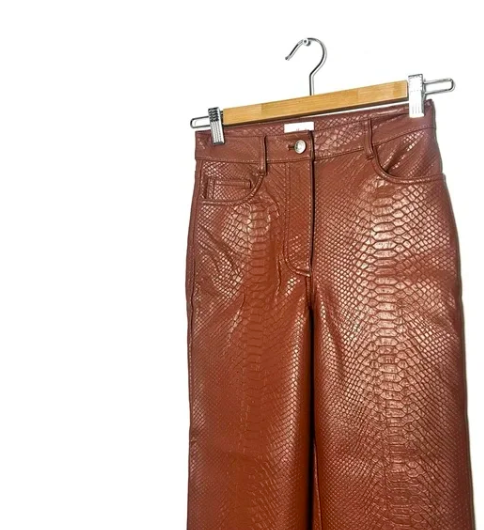 Wilfred | Brown Crocodile Pants