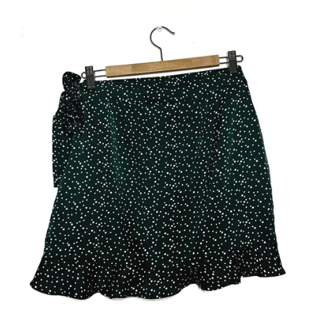 Nasty Gal | Green Ruffle Skirt