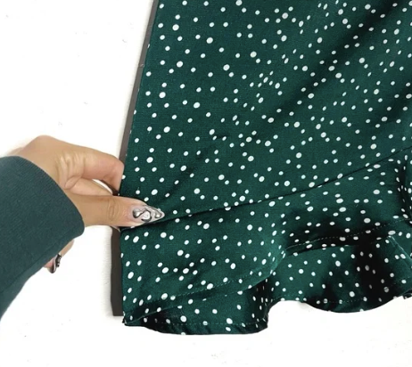 Nasty Gal | Green Ruffle Skirt