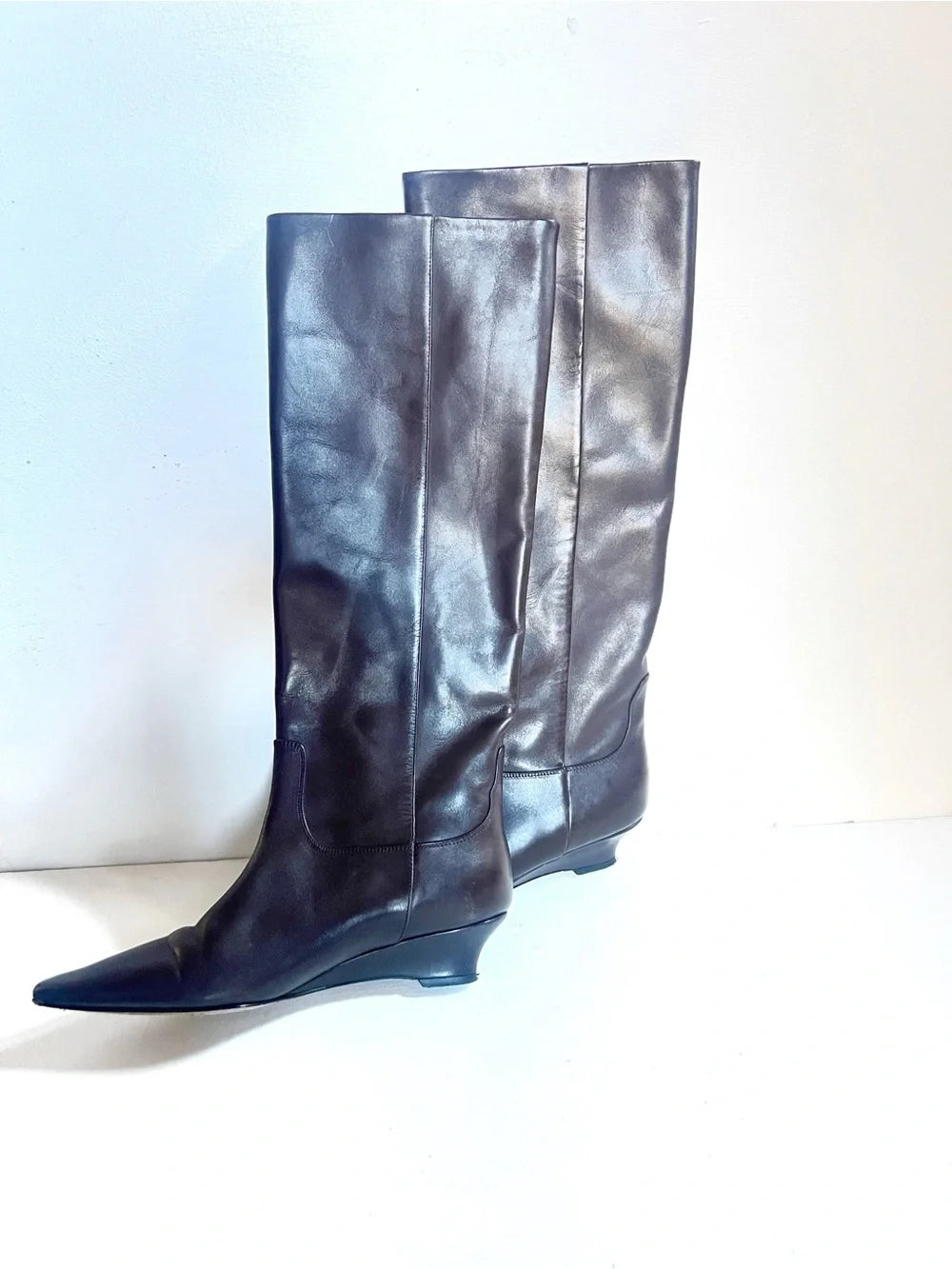 Arket | Brown Leather Tall Boots
