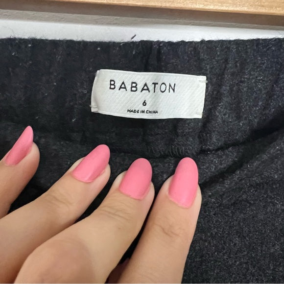Babaton | Grey Knit Trousers