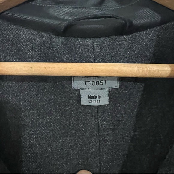 M0851 | Leather Trench Coat