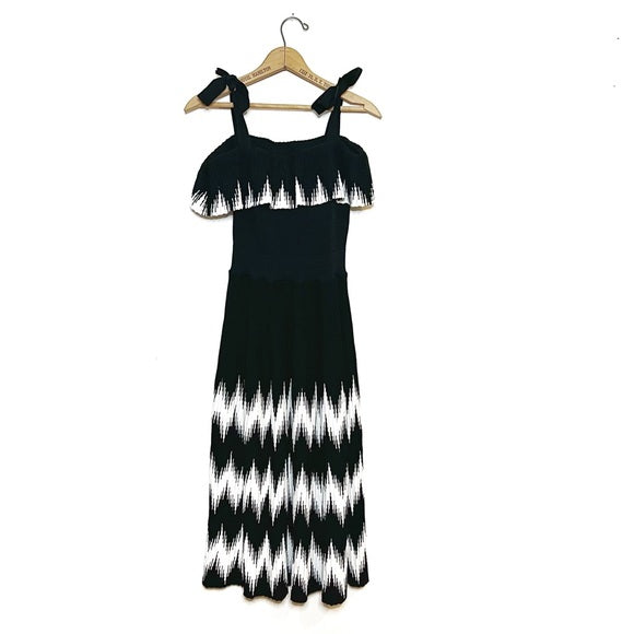 Maje | Pleated Knit Midi Dress