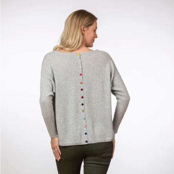 Estheme Cachemire | Button Back Sweater