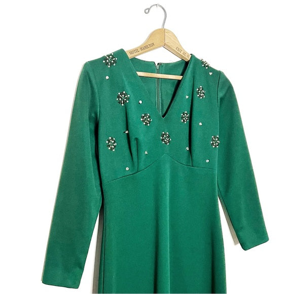 Vintage | Emerald Gem Maxi Dress
