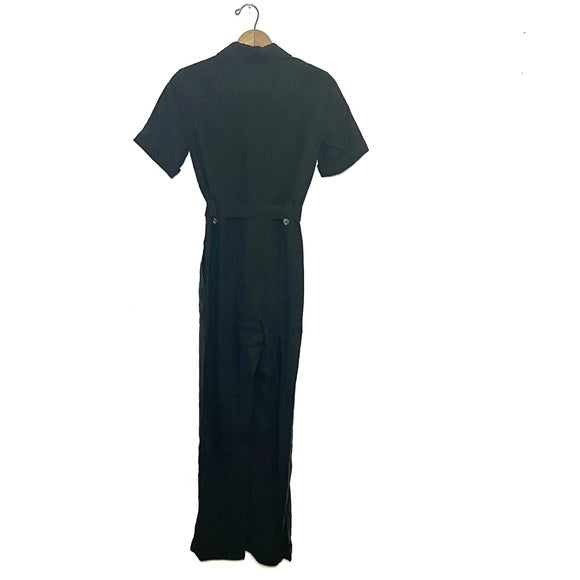 & Other Stories | Black Denim Jumpsuit