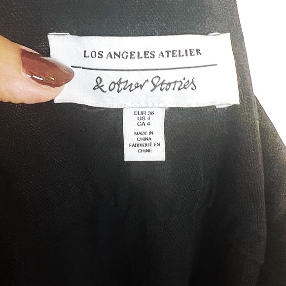 & Other Stories | Black Denim Jumpsuit