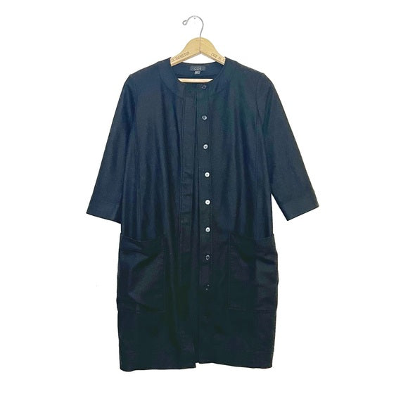 COS | Black Lightweight Button Up Jacket