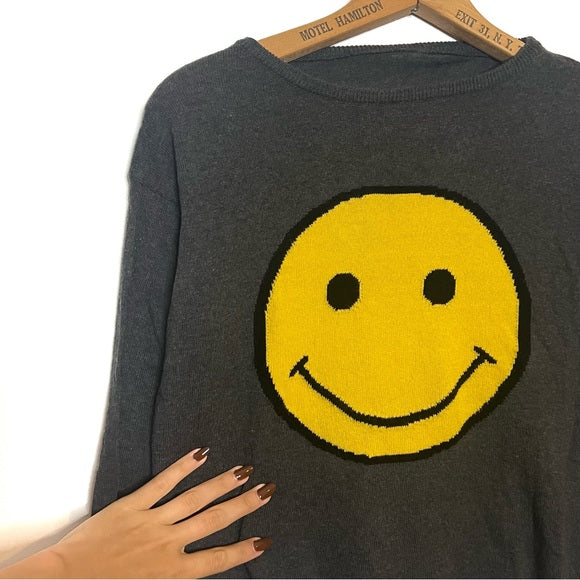 Smiley Face Knit Sweater