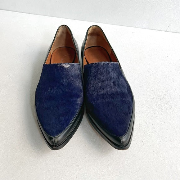 Derek Lam | Blue Calf Hair Loafers
