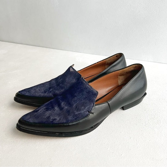 Derek Lam | Blue Calf Hair Loafers