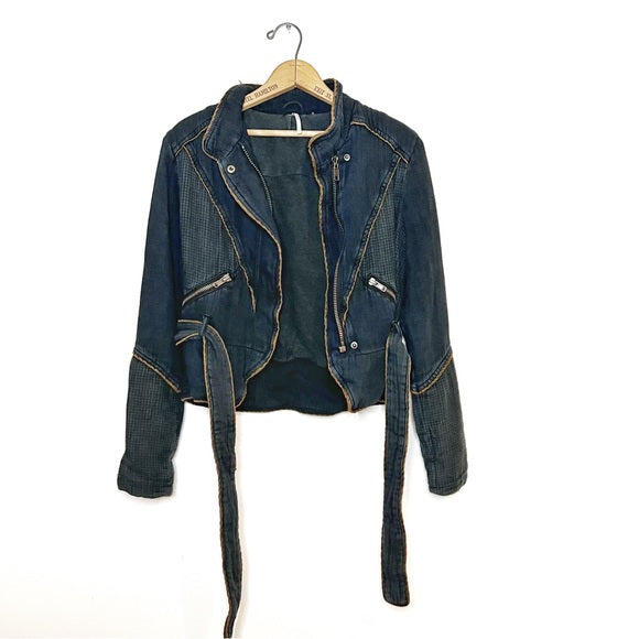 Free People | Belted Moto Jacket