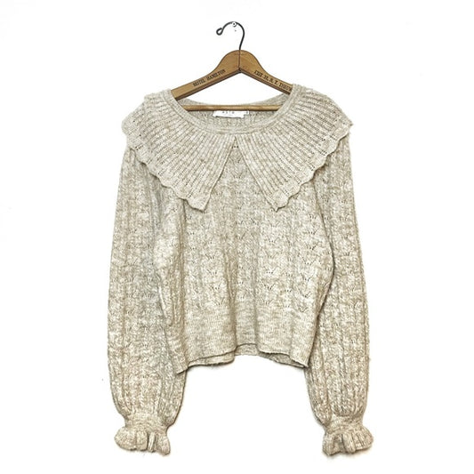 ASTR | Safford Pointelle Collared Sweater