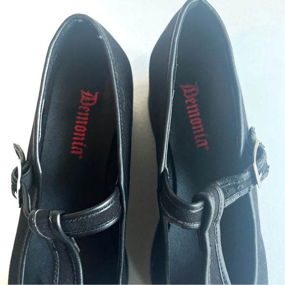 Demonia | T Strap Platforms