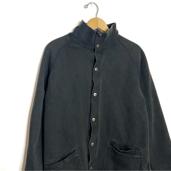 Comme Ca Ism | Black Snap Cardigan