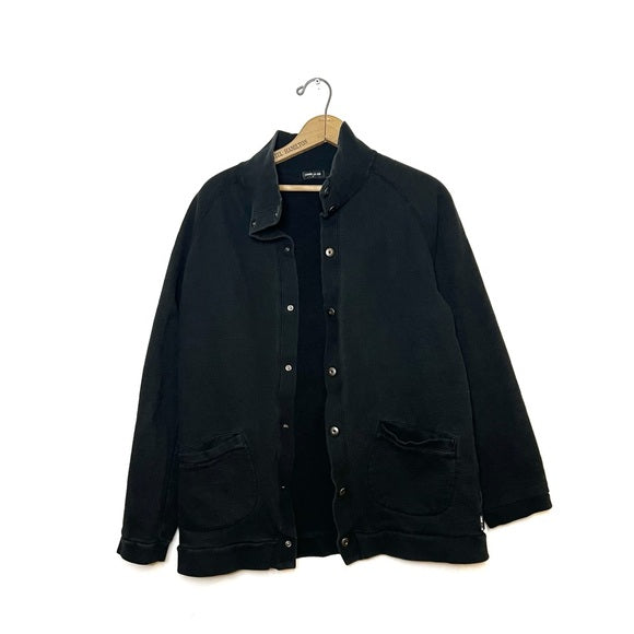 Comme Ca Ism | Black Snap Cardigan