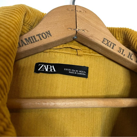 Zara | Mustard Corduroy Jacket