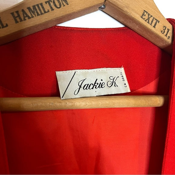 Vintage | Jackie K Red Caged Blazer
