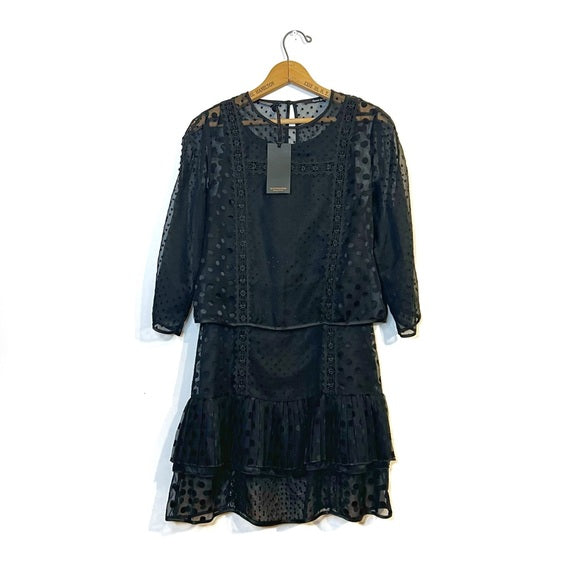 Maison Scotch | Tiered Mesh Dress