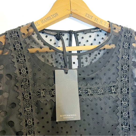 Maison Scotch | Tiered Mesh Dress