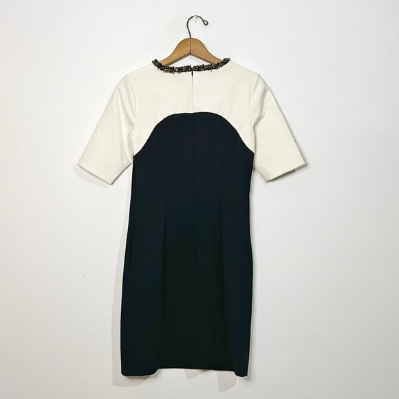 Shoshanna | Cream & Black Cocktail Dress
