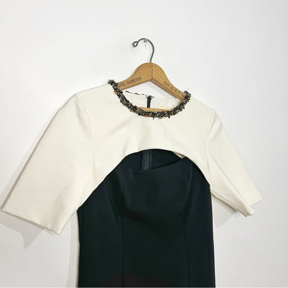 Shoshanna | Cream & Black Cocktail Dress