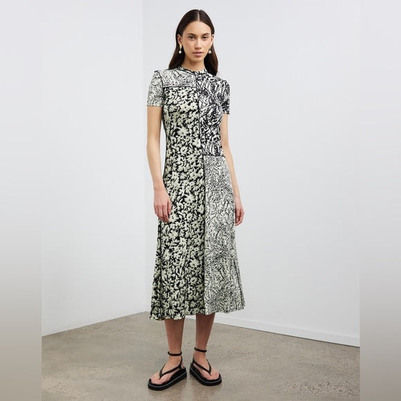 Proenza Schouler | Mixed Print Midi Dress
