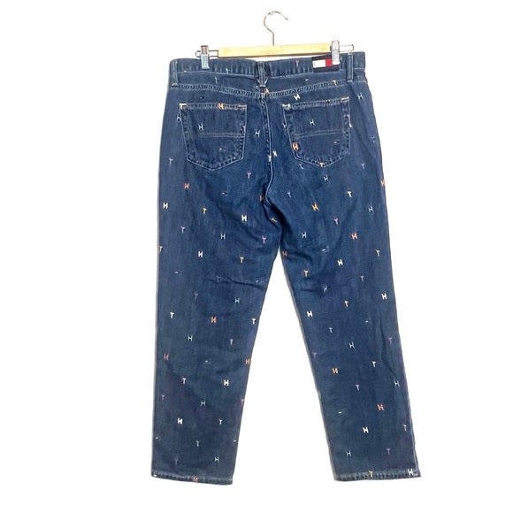 Tommy Hilfiger | H Embroidered Boyfriend Jeans