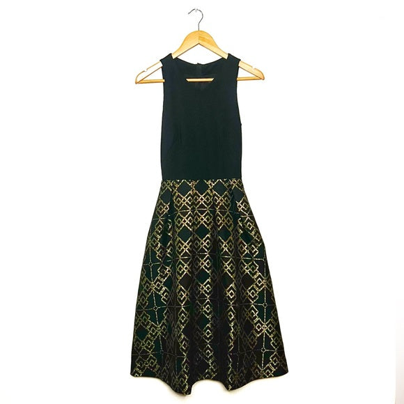 Ted Baker | Gold Flamie Dress DropOffVintage Ted Baker | Gold Flamie Dress DropOffVintage