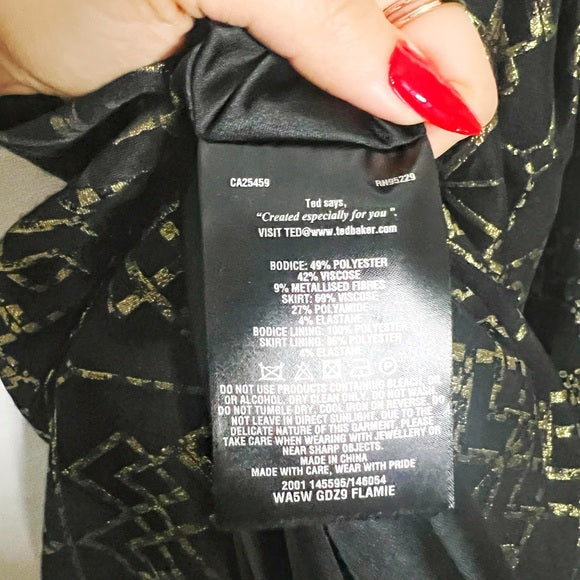 Ted Baker | Gold Flamie Dress