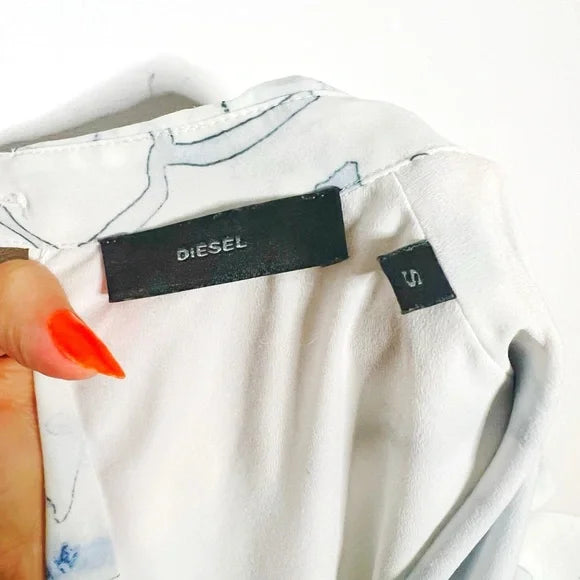 Diesel | Watercolor Effect Collared Dress