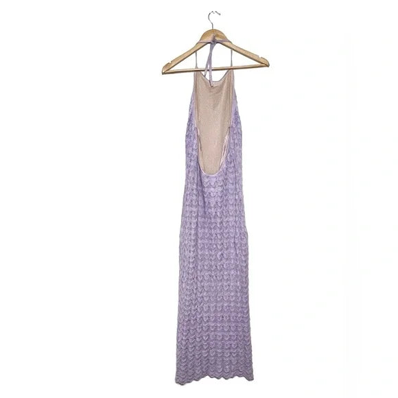 Alice + Olivia | Lavender Crochet Jone Dress