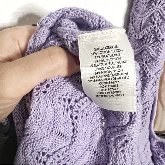 Alice + Olivia | Lavender Crochet Jone Dress