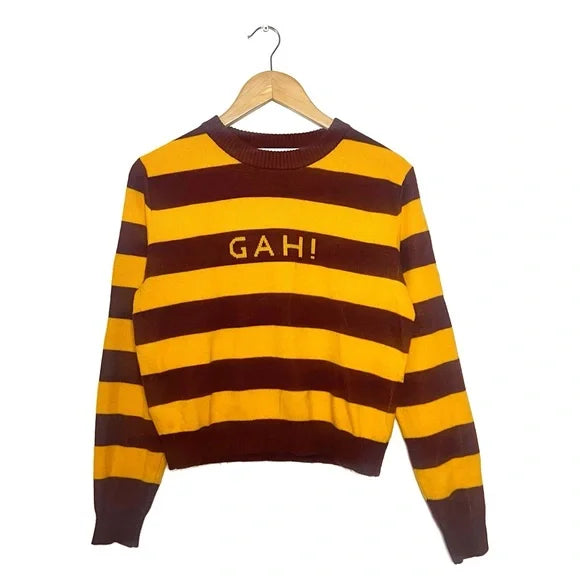 Lisa Says Gah | College Striped Sweater