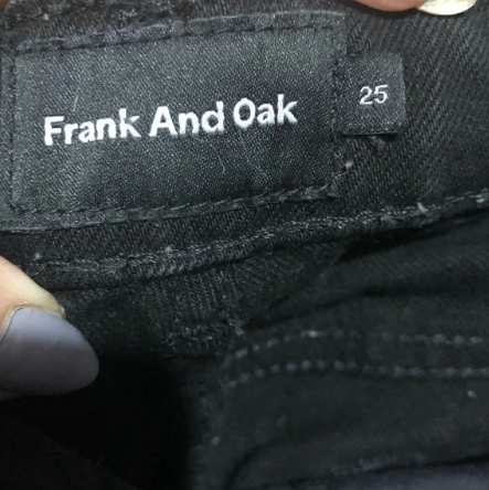 Frank and Oak | Tapered Black Mom Jeans