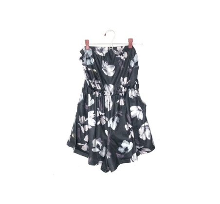 Vintage | Floral Strapless Playsuit