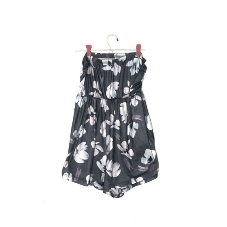 Vintage | Floral Strapless Playsuit