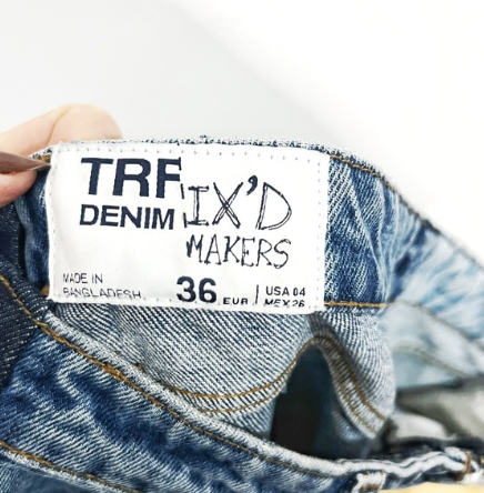 Zara | Two Toned Mid Rise Jeans