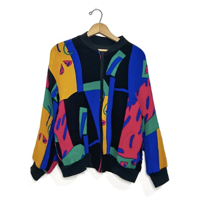 Vintage | Colourful Bomber Jacket