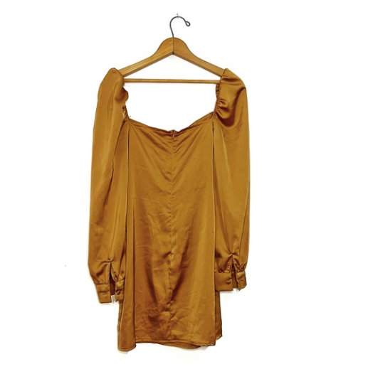 Nasty Gal | Ruched Long Sleeve Dress
