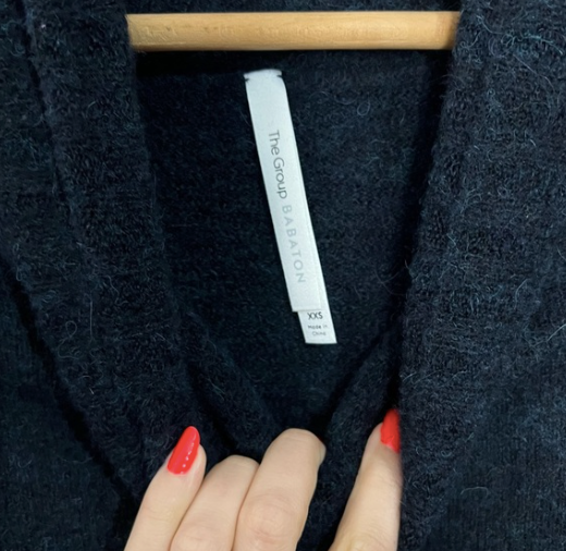 Babaton | Dark Blue Wool Sweater