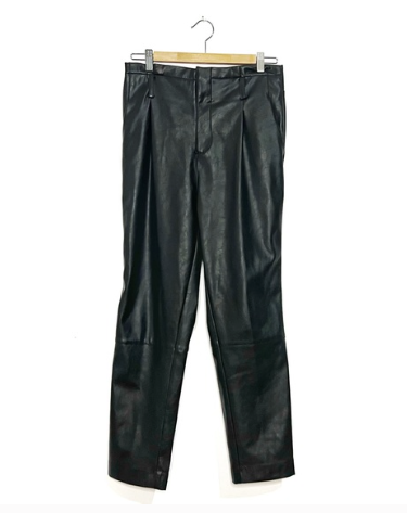 Simons | Faux Leather Trousers