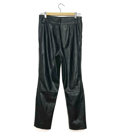 Simons | Faux Leather Trousers