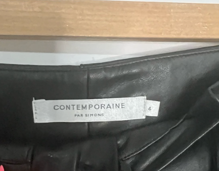 Simons | Faux Leather Trousers