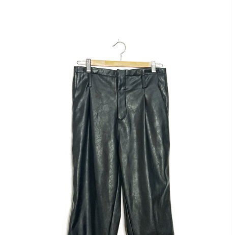 Simons | Faux Leather Trousers