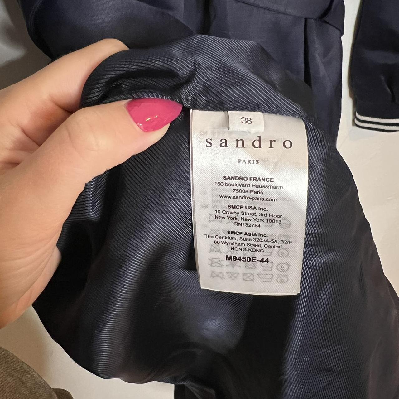 Sandro | Navy Bomber Trench Coat