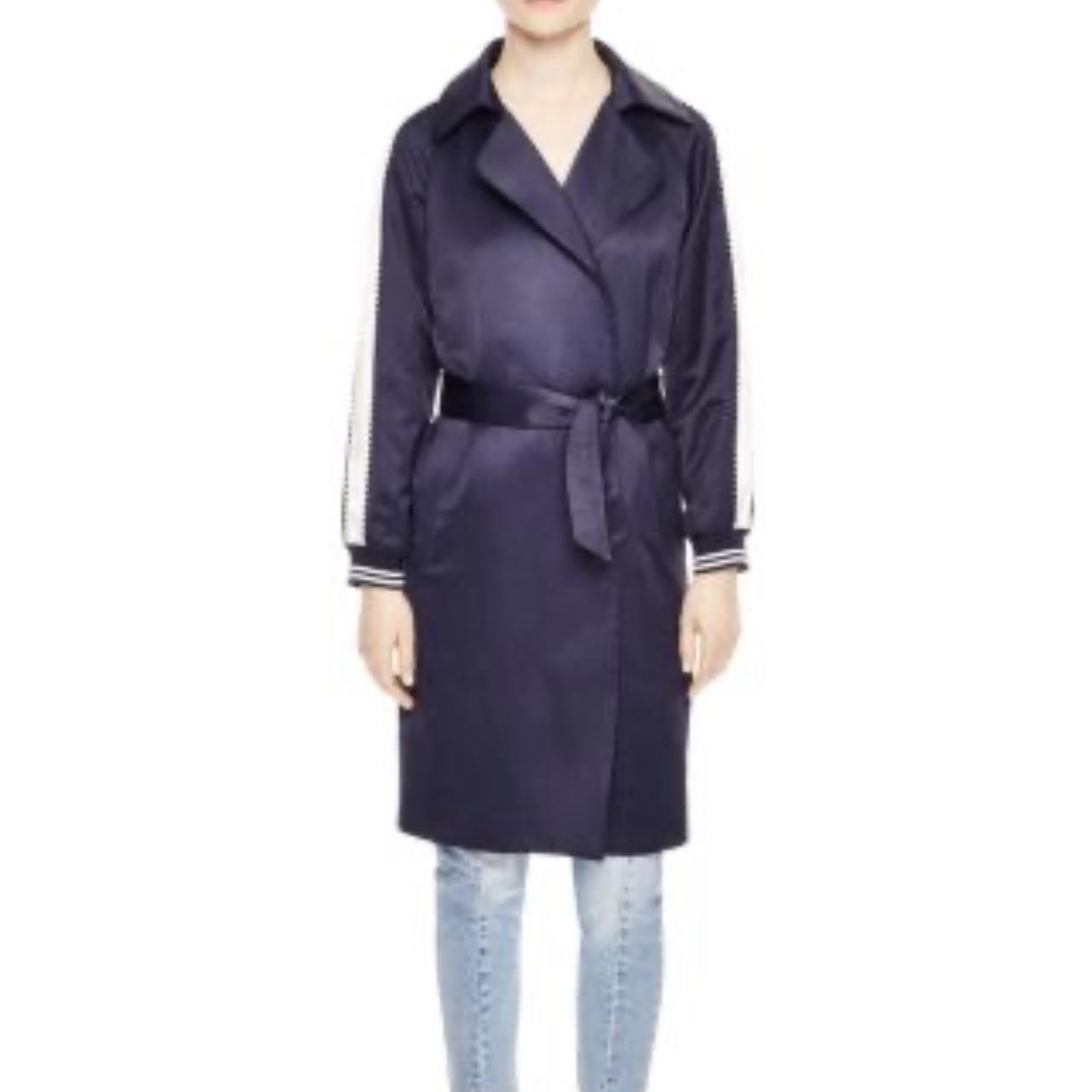 Sandro | Navy Bomber Trench Coat