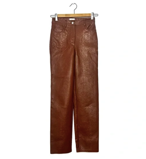 Wilfred | Brown Crocodile Pants